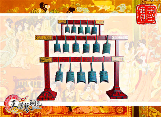 16件套系編鐘、編磬、特鐘、特磬，堂廟祭典用品